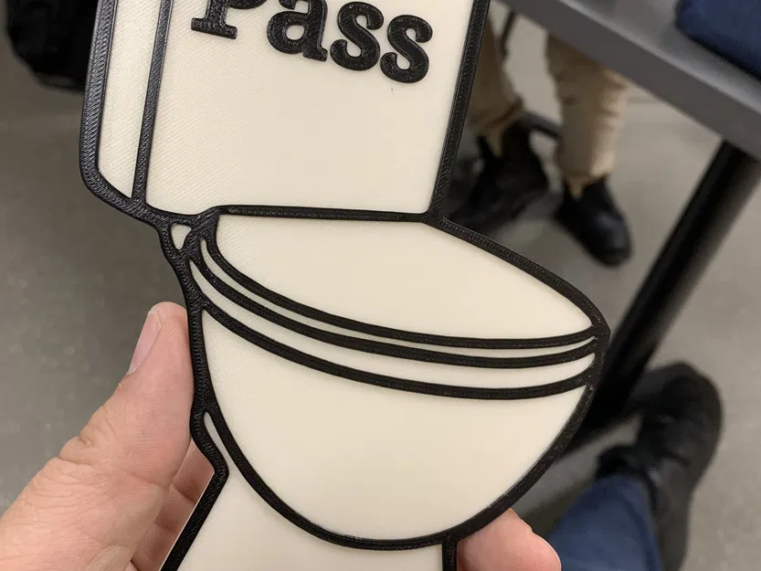 Thẻ thông hành nhà vệ sinh cho trường học - Image 1