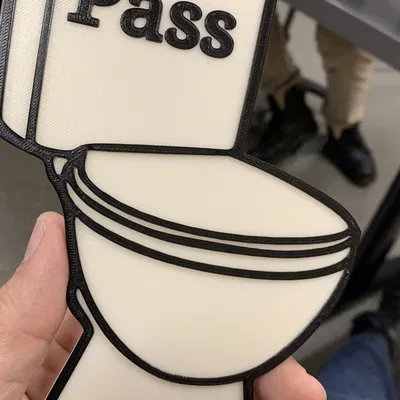 Thẻ thông hành nhà vệ sinh cho trường học