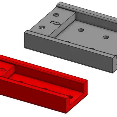Giá đỡ khoan lỗ M5 trên ống hộp 25x50mm
