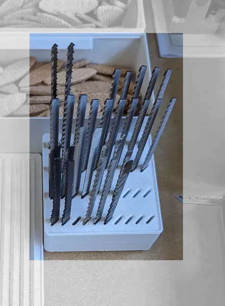 Giá đỡ lưỡi cưa jigsaw Gridfinity cho 20 hoặc 40 lưỡi - Image 1