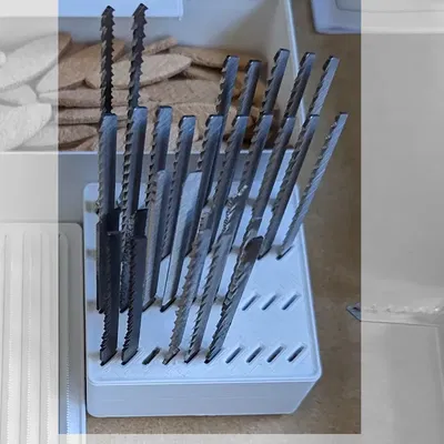 Giá đỡ lưỡi cưa jigsaw Gridfinity cho 20 hoặc 40 lưỡi