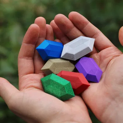 Mô hình rupee đa sắc phong cách Zelda