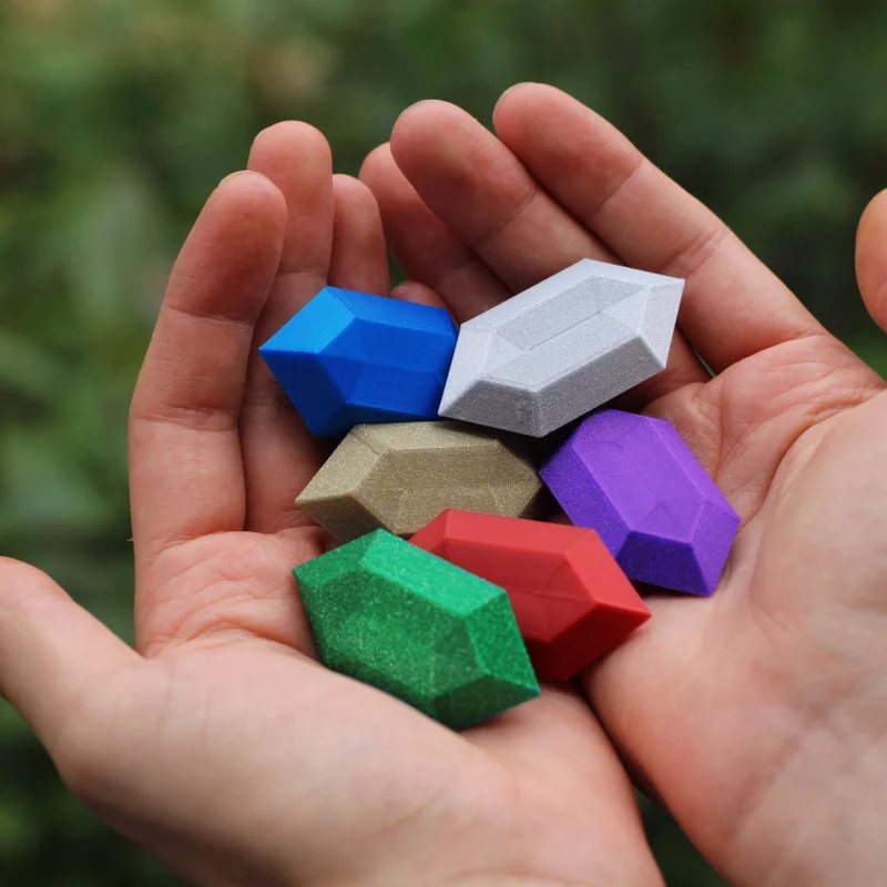 Mô hình rupee đa sắc phong cách Zelda