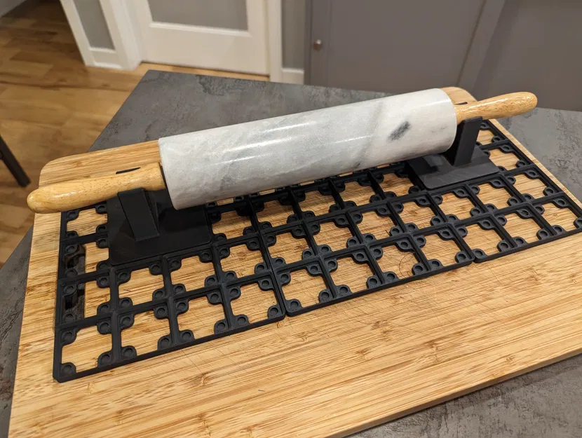 Giá đỡ cây cán bột Gridfinity cho nhà bếp - Image 1