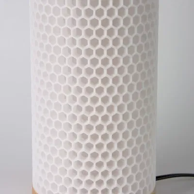 Chao đèn trang trí hình tổ ong