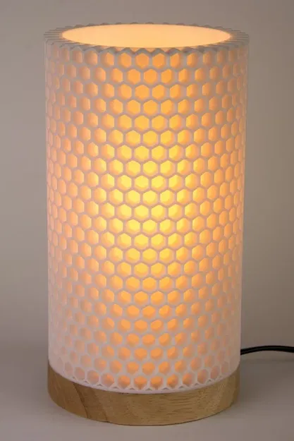Chao đèn trang trí hình tổ ong - Image 3