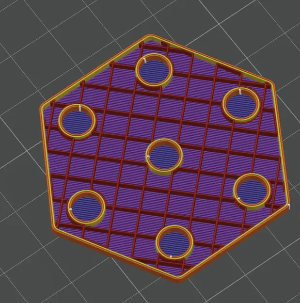 Đồ chơi xếp hình lục giác từ tính với nam châm nhúng - Image 3