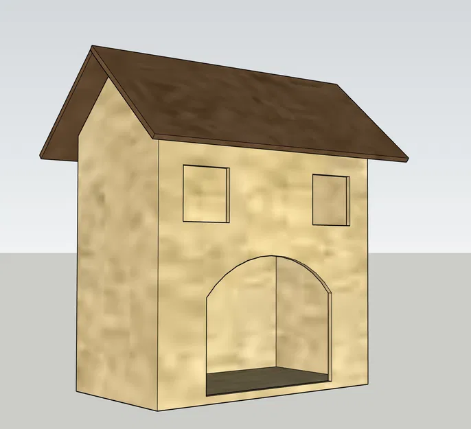 Mô hình nhà cho máng cỏ GT2 thiết kế bằng SKETCHUP - Image 5