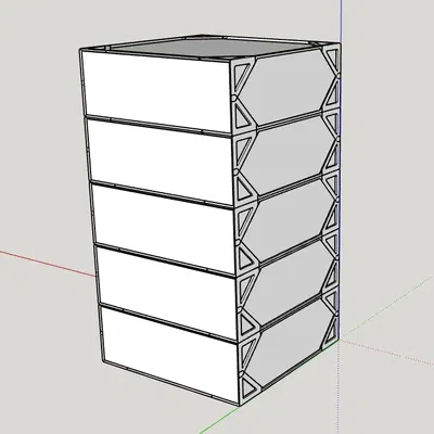 Hộp đựng PCB 10x10 kiểu ngăn kéo bằng bìa cứng