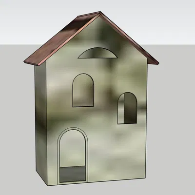 Nhà thờ Giáng sinh GT8 thiết kế bằng SKETCHUP