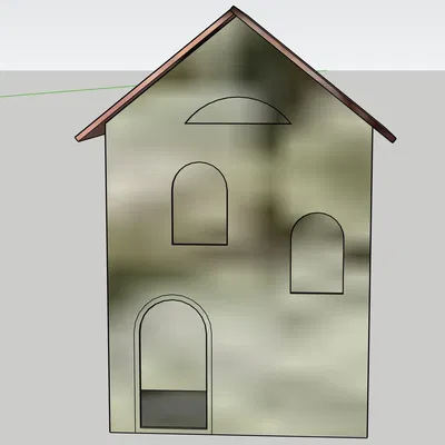 Nhà thờ Giáng sinh GT8 thiết kế bằng SKETCHUP