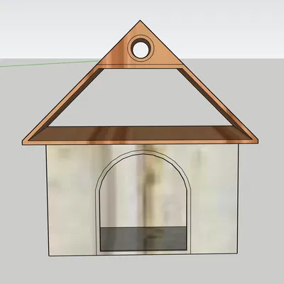 Mô hình nhà cho máng cỏ GT3 thiết kế bằng SKETCHUP