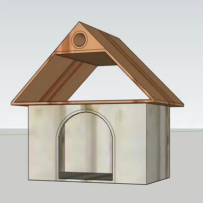 Mô hình nhà cho máng cỏ GT3 thiết kế bằng SKETCHUP