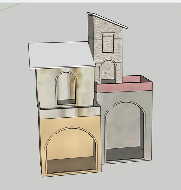 Mô hình nhà cho bối cảnh Giáng sinh GT 10 - Image 2