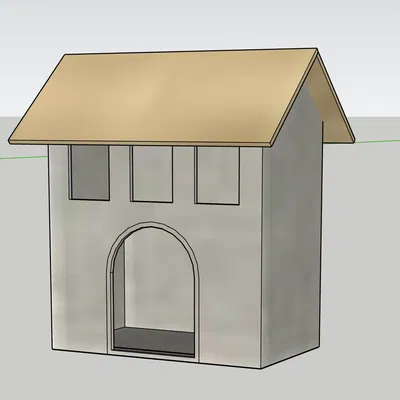 Nhà thờ Giáng sinh GT9 được thiết kế bằng SKETCHUP