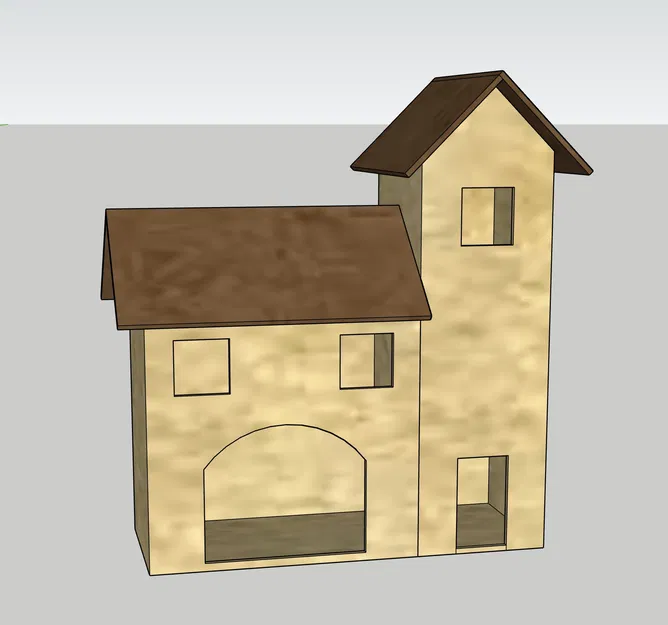 Mô hình nhà cho bối cảnh Giáng sinh GT4 - Image 2