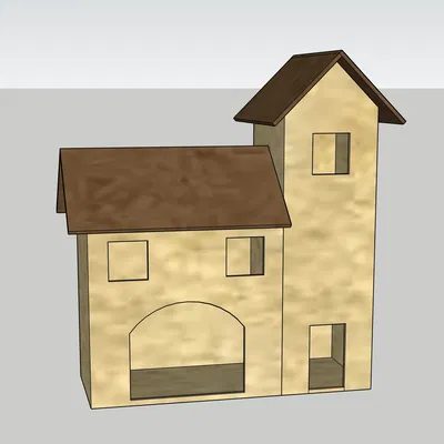 Mô hình nhà cho bối cảnh Giáng sinh GT4