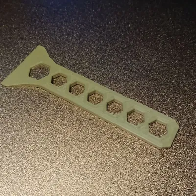 Công cụ cạo PEI Bed nhỏ gọn hình lục giác