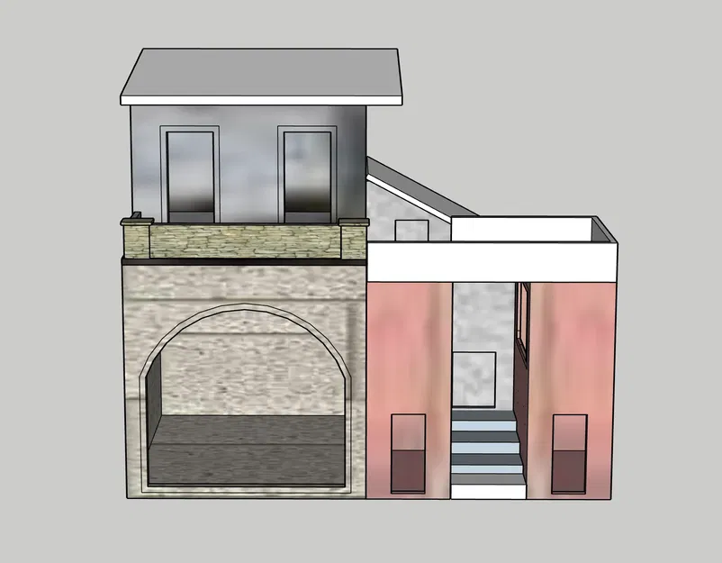 Mô hình nhà cho bối cảnh Giáng Sinh GT 17 - Image 1