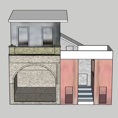 Mô hình nhà cho bối cảnh Giáng Sinh GT 17