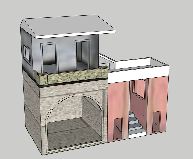 Mô hình nhà cho bối cảnh Giáng Sinh GT 17 - Image 2