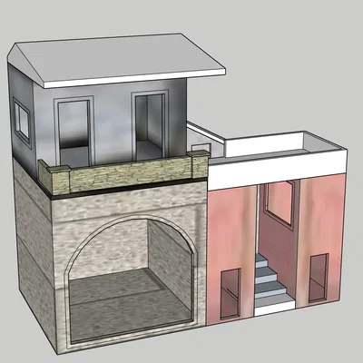 Mô hình nhà cho bối cảnh Giáng Sinh GT 17