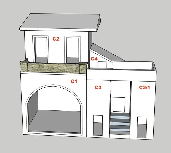 Mô hình nhà cho bối cảnh Giáng Sinh GT 17 - Image 4