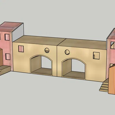 Nhà búp bê cho mô hình giáng sinh GT1