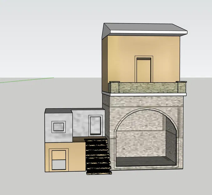 Mô hình nhà cho bối cảnh giáng sinh GT 16 - Image 1