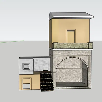 Mô hình nhà cho bối cảnh giáng sinh GT 16