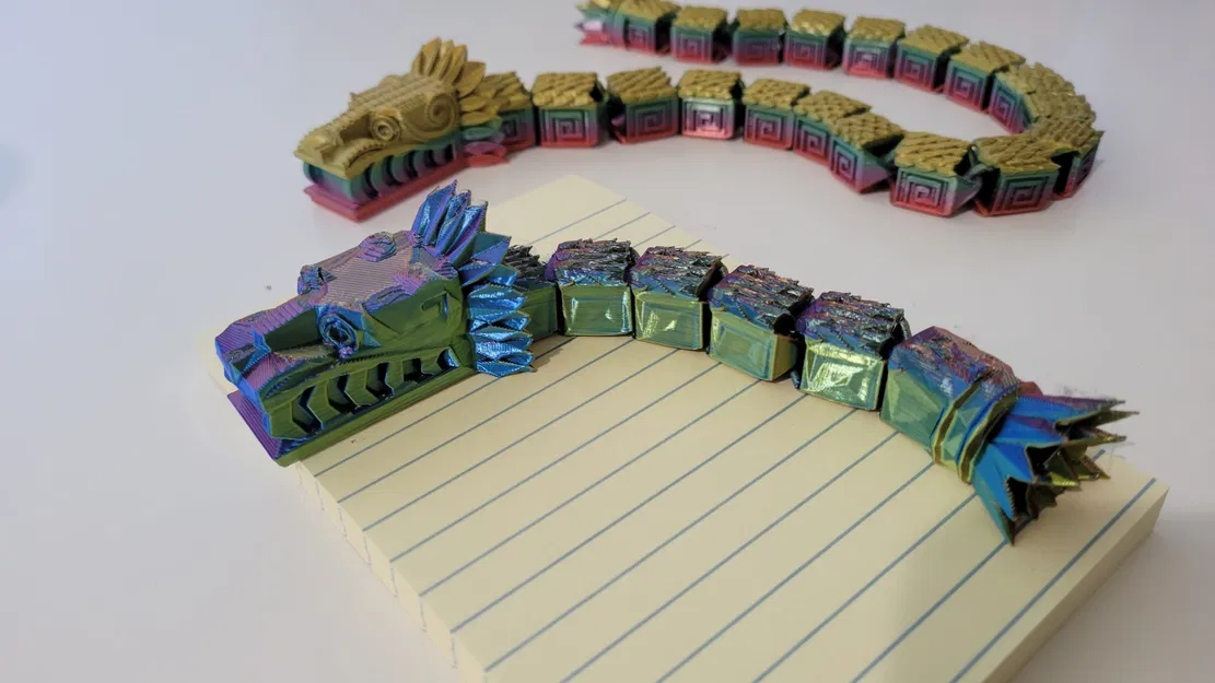 Quetzalcoatl phong cách low poly với chi tiết linh hoạt - Image 1