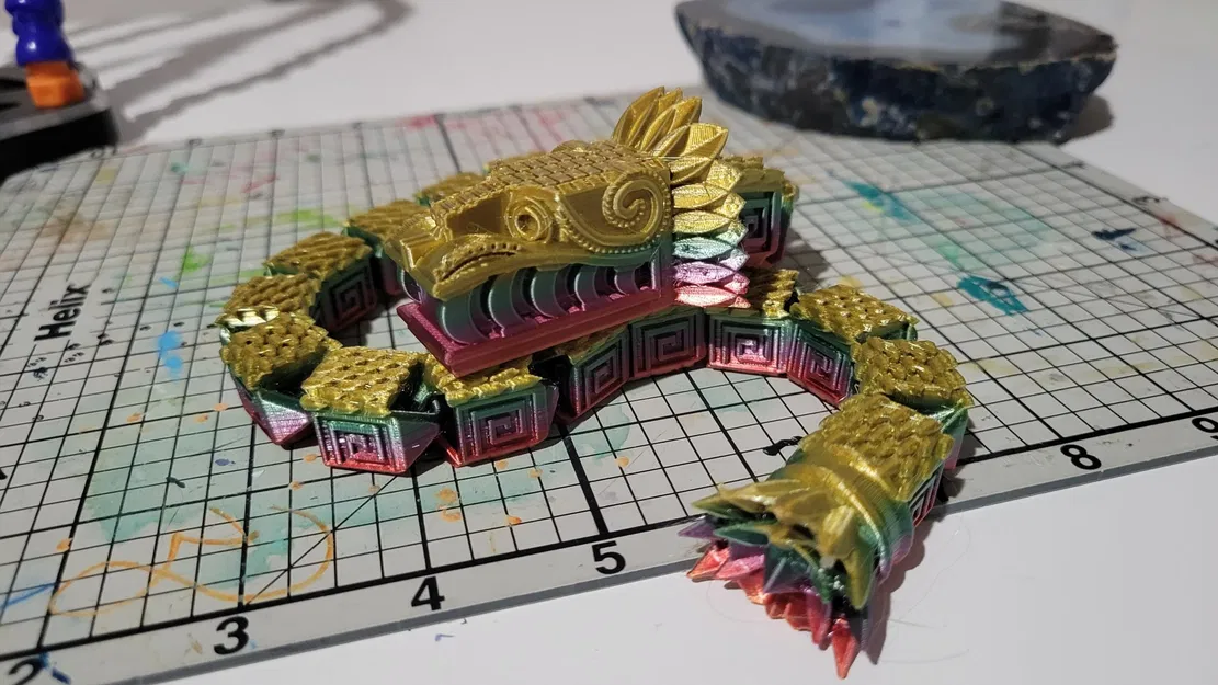 Hình nhân rắn quetzalcoatl linh hoạt in tại chỗ - Image 2