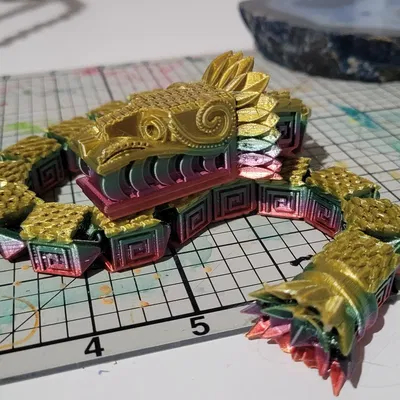 Hình nhân rắn quetzalcoatl linh hoạt in tại chỗ