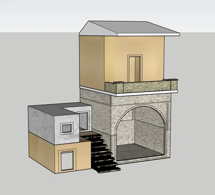 Mô hình nhà cho bối cảnh giáng sinh GT 16 - Image 3