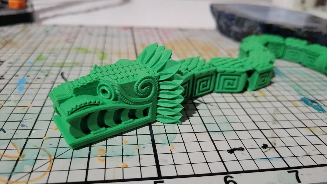 Hình nhân rắn quetzalcoatl linh hoạt in tại chỗ - Image 5