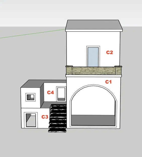 Mô hình nhà cho bối cảnh giáng sinh GT 16 - Image 4