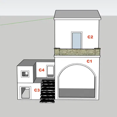 Mô hình nhà cho bối cảnh giáng sinh GT 16