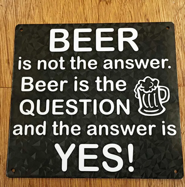 Biển báo hài hước - "BIA không phải là câu trả lời..." thiế... - Image 1