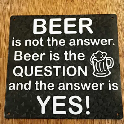 Biển báo hài hước - "BIA không phải là câu trả lời..." thiế...