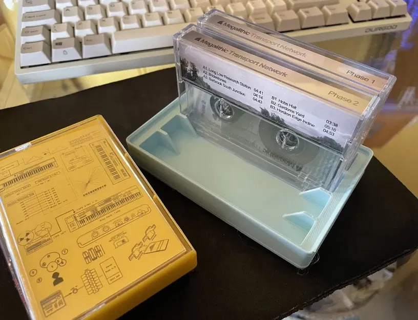 Giá đỡ băng cassette tương thích Gridfinity 4 và 8 cuộn - Image 1