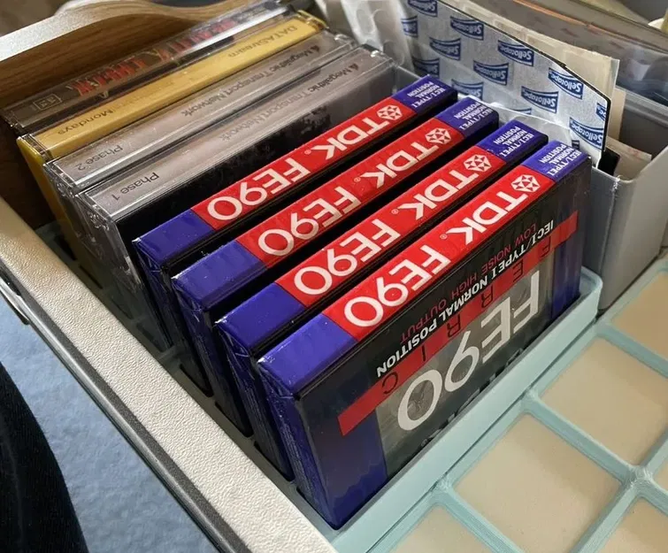 Giá đỡ băng cassette tương thích Gridfinity 4 và 8 cuộn - Image 2