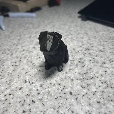 Chú chó pug Buddy phong cách Low Poly của Josef Prusa