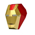 Đầu Ironman low poly để bút chì/ móc khóa/ trang trí - Thumbnail 4