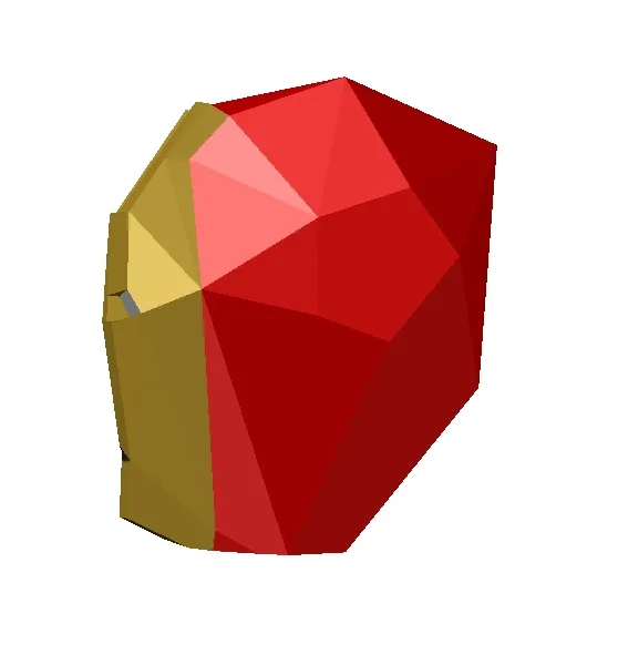 Đầu Ironman low poly để bút chì/ móc khóa/ trang trí - Image 6
