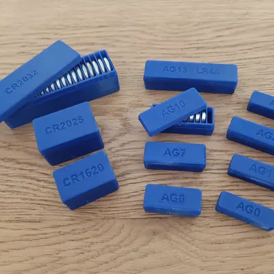 Hộp lưu trữ pin nút / pin đồng xu tùy chỉnh