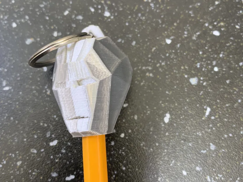 Đầu Ironman low poly để bút chì/ móc khóa/ trang trí - Image 9