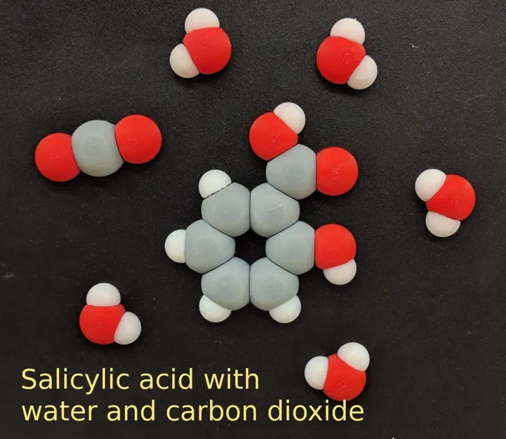 Bộ nam châm tủ lạnh mô hình phân tử cho người yêu hóa học - Image 3