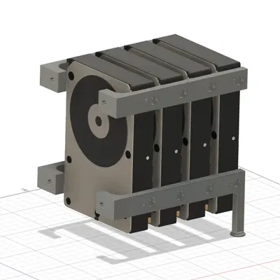 Giá đỡ lưu trữ 4 ổ cứng 3.5" cho PowerMac G5 ATX