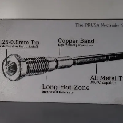 Hình ảnh vòi phun Nextruder với màu sắc ngẫu nhiên