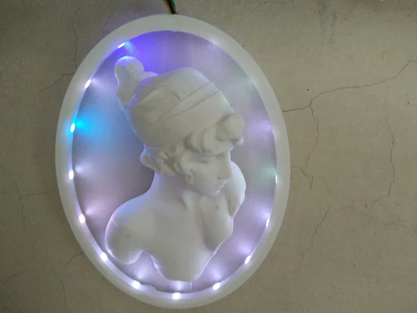 Khung đèn chiếu sáng cho tác phẩm điêu khắc bán nổi - Image 2